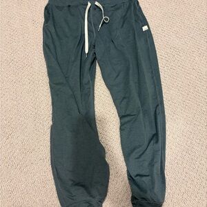 Vuori Teal Drawstring Joggers with Contrast White Cord